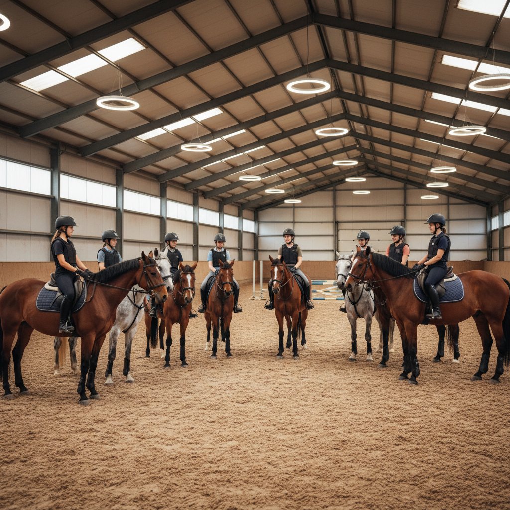 Riding instruction at Xamodu